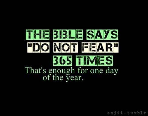 image the bible says do not fear 365 times