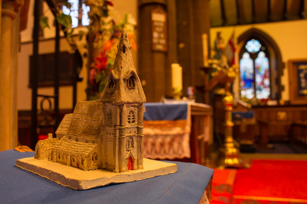 image of model of St Matthew's Church