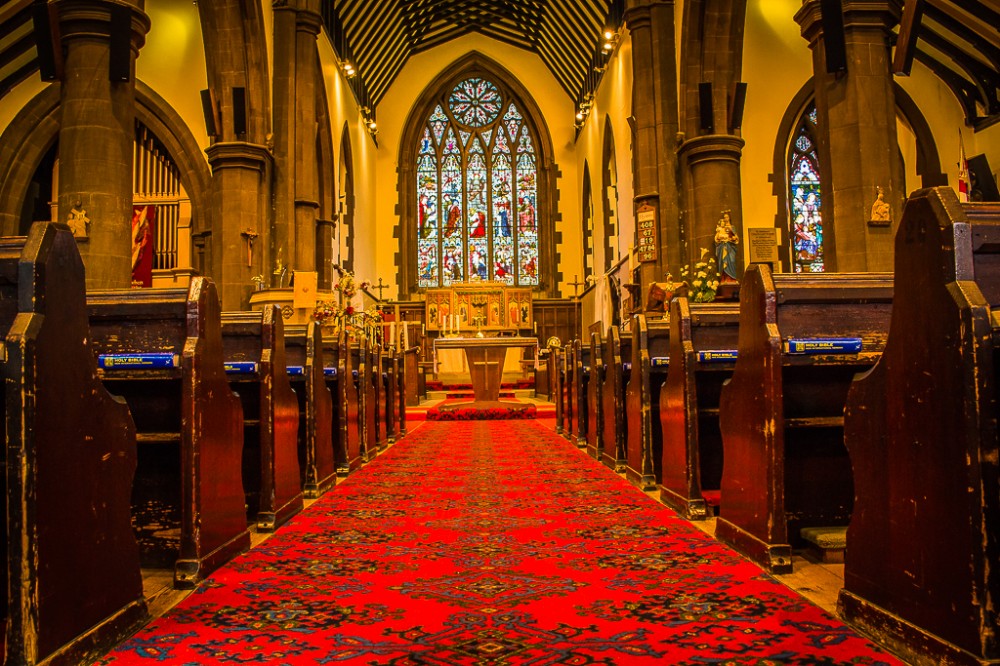 image of interior of church