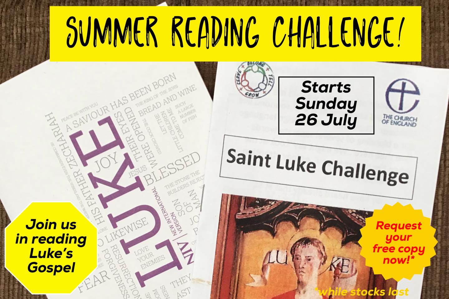 image of summer reading challenge poster 