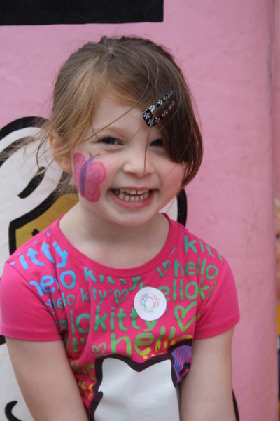 image of child with face painting