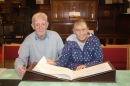 Father and daughter, searching for family records