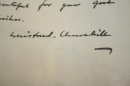Handwritten note of thanks from....Winston Churchill!
