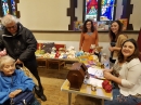 All smiles on the children's tombola (every ticket wins a prize!)