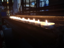 Always an opportunity for prayer and to light a candle...